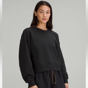 Perfectly oversized crop crew *french terry